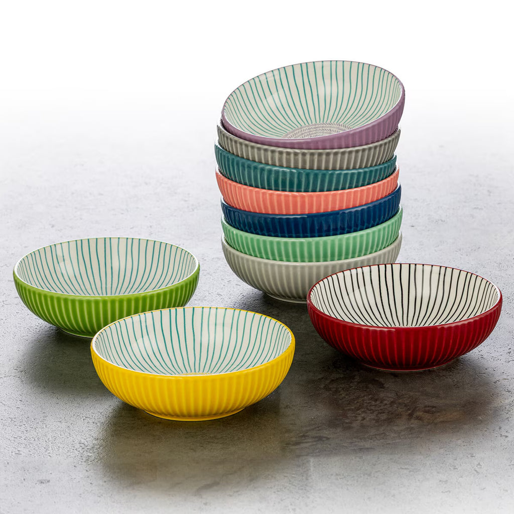Signature Housewares 10-Piece Colourful Snack Bowl Set
